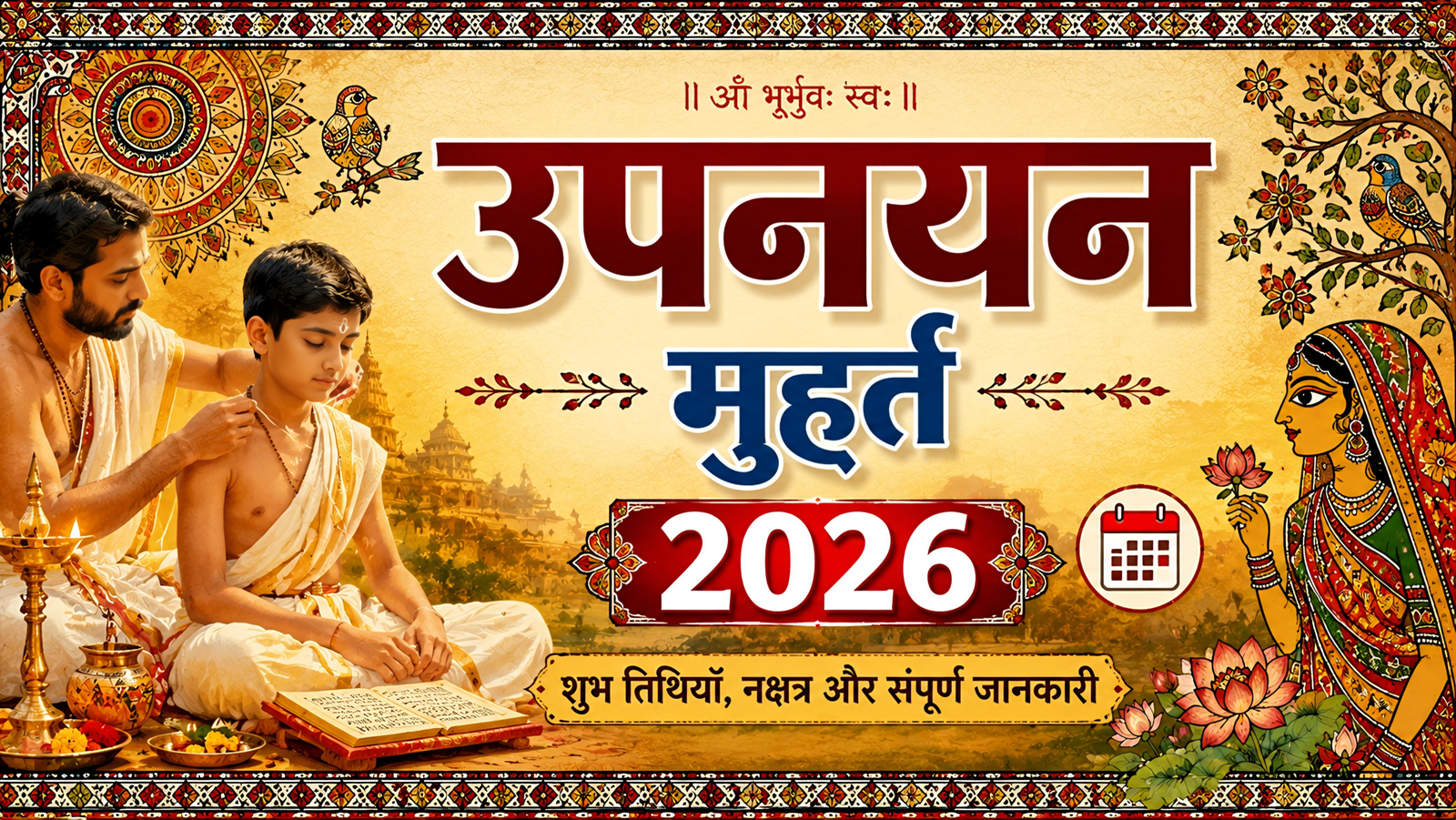 उपनयन मुहर्त 2026-2027