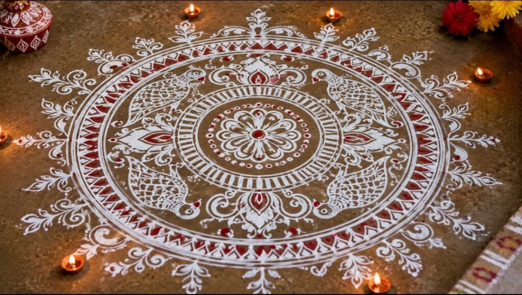 अरिपन मधुश्रावणी पूजा व्रत,